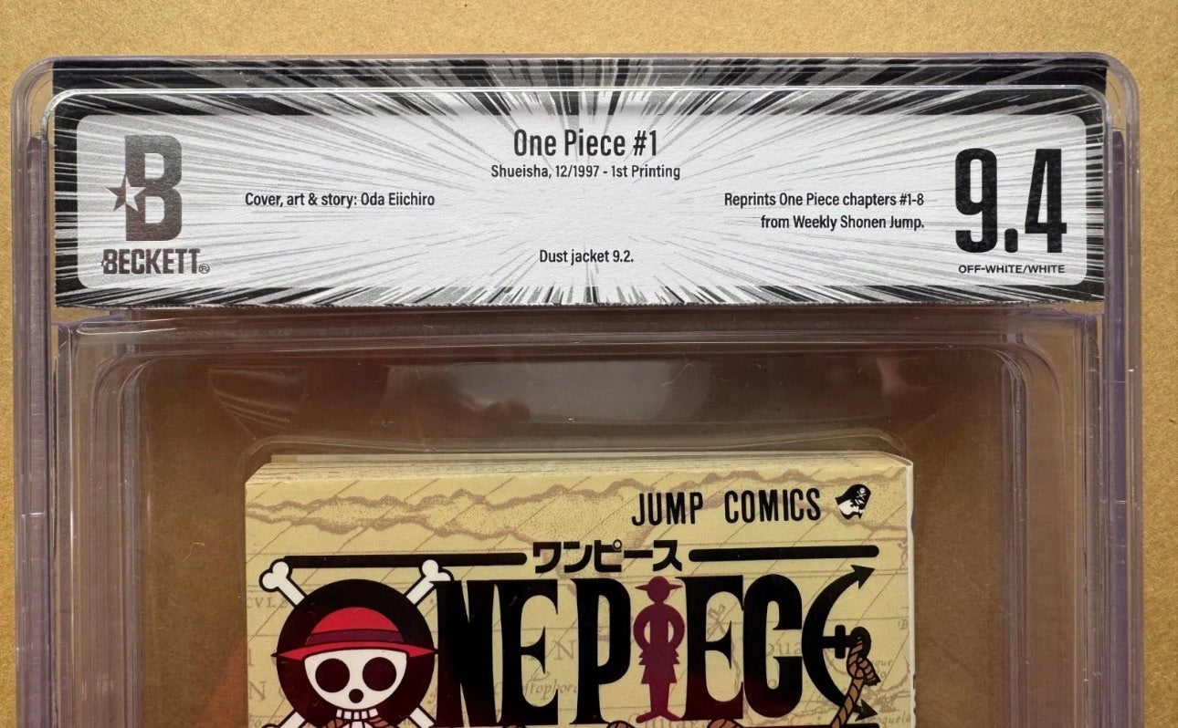 Japanese BGS 9.4/Dust jacket 9.2 One Piece #1 Vol 1 1997 1st