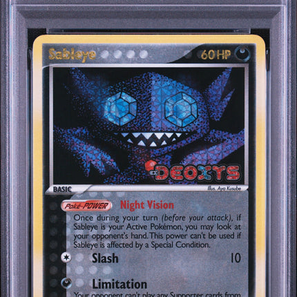 PSA 9 2005 POKEMON EX DEOXYS #23 SABLEYE-REV.FOIL DEOXYS POP 86 NEW CERT