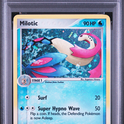 PSA 10 2005 POKEMON EX EMERALD #8 MILOTIC-HOLO EMERALD POP 24 NEW CERT