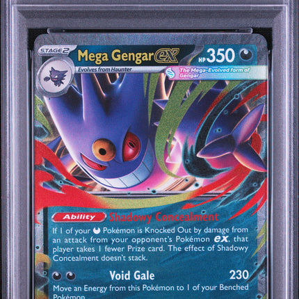 PSA 9 2025 POKEMON PFL EN-PHANTASMAL FLAMES #056 MEGA GENGAR ex