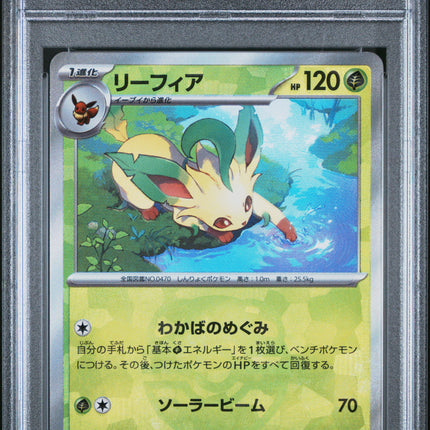 2024 PSA 10 POKEMON JPN SV8A-TERASTAL FEST EX MASTER BALL REVERSE HOLO LEAFEON