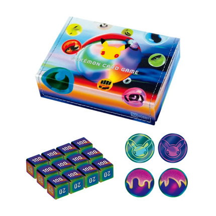 Traditional Chinese Pokemon 30th Celebration Futuristic Box coin dice storage