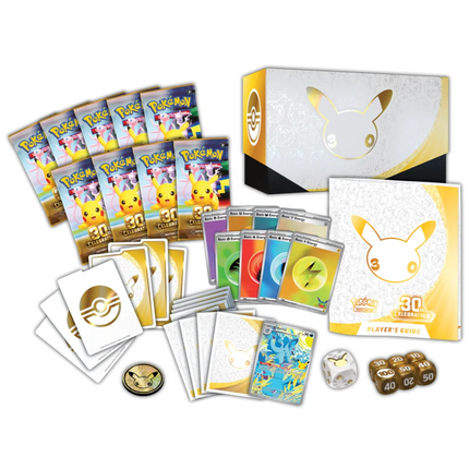 Pokemon Mega Evolution 30th Celebration Elite Trainer Box ETB content