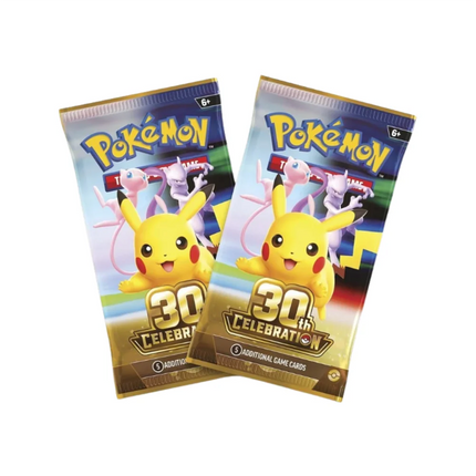 Pokemon Mega Evolution 30th Celebration Knock Out Collection Box booster packs