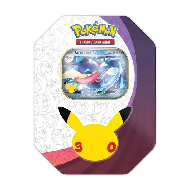 [English] Pokemon Mega Evolution 30th Celebration Greninja Ex Metal Tin