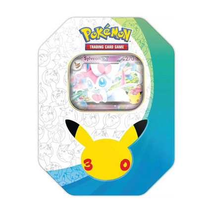 Pokemon Mega Evolution 30th Celebration Sylveon Ex Metal Tin