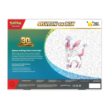 [English] Pokemon Mega Evolution 30th Celebration Sylveon Ex Box from behind
