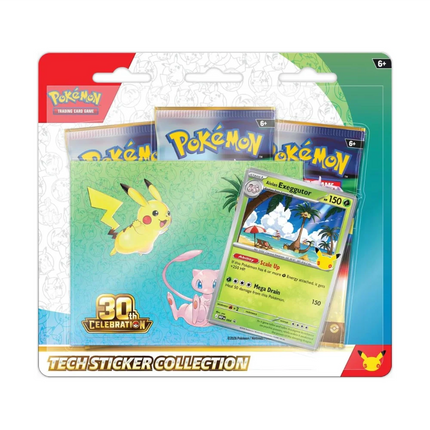 Pokemon Mega Evolution 30th Celebration Tech Sticker Collection - Alolan Exeggutor