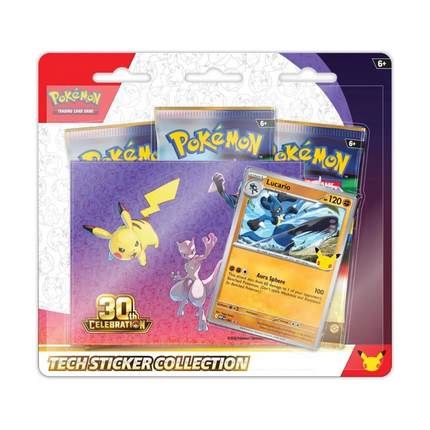 Pokemon Mega Evolution 30th Celebration Tech Sticker Collection - Lucario