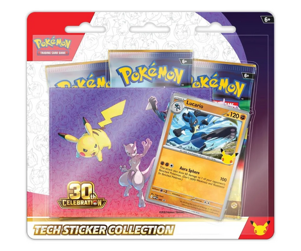 Pokemon Mega Evolution 30th Celebration Tech Sticker Collection