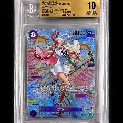 BGS 10 2023 One Piece Card Game Awakening of the New Era Japanese Uta ALT ART SP