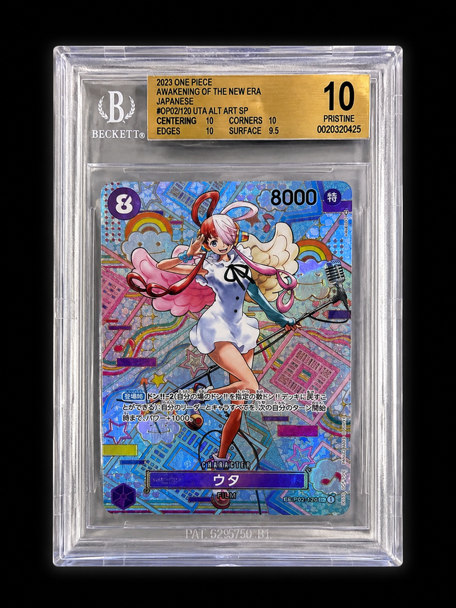 BGS 10 2023 One Piece Card Game Awakening of the New Era Japanese Uta ALT ART SP