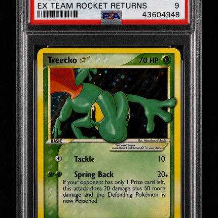 PSA10 2004 POKEMON EX TEAM ROCKET RETURNS #109 TREECKO-HOLO EX TEAM ROCKET RETURNS