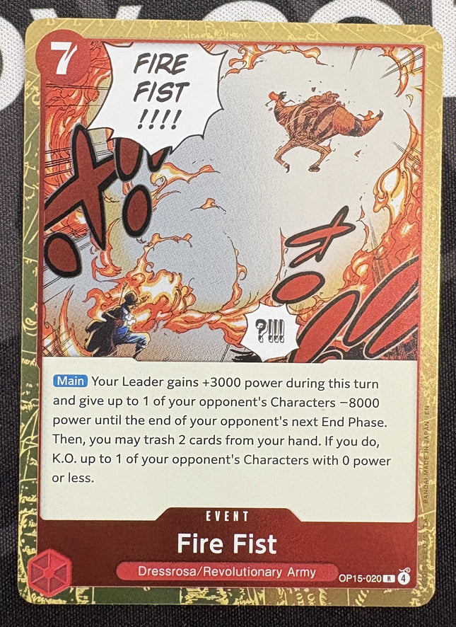 [English] One Piece Card Game  Fire Fist OP15-020 R