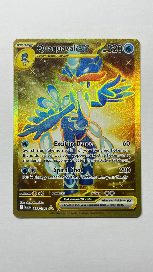 273 193 pokemon card Quaquaval ex 273/193 Sv02: Paldea Evolved Holo for sale online