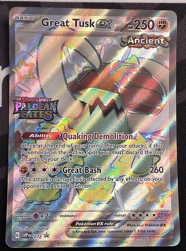 [English]  SVPEN Great Tusk ex 072 Black Star Promo