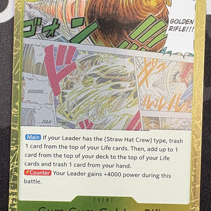 [English] One Piece Card Game  Gum-Gum Golden Rifle OP15-116 R