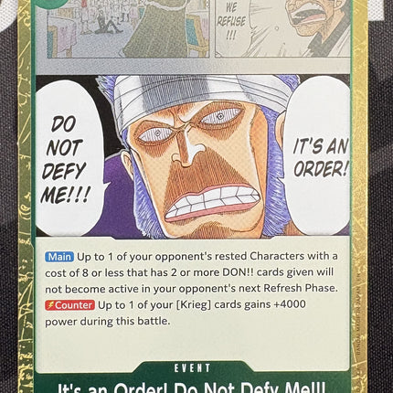 [English] One Piece Card Game  It's an Order! Do Not Defy Me!!!  OP15-038 R