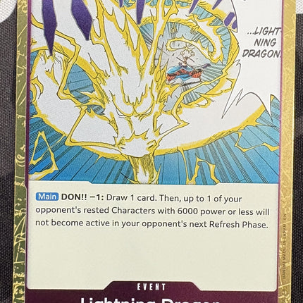 [English] One Piece Card Game  Lightning Dragon OP15-077 R
