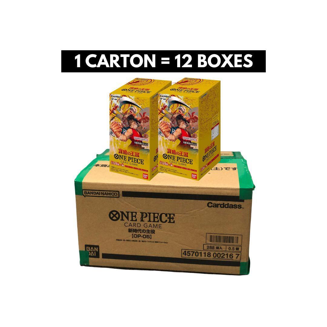 Shop Japanese One Piece Card Game OP-04 Kingdom of Intrigue Booster Box or Sealed Case TCGHOBBY Shop Japanese One Piece Card Game OP-04 Kingdom of Intrigue Booster Box or Sealed Case TCGHOBBY