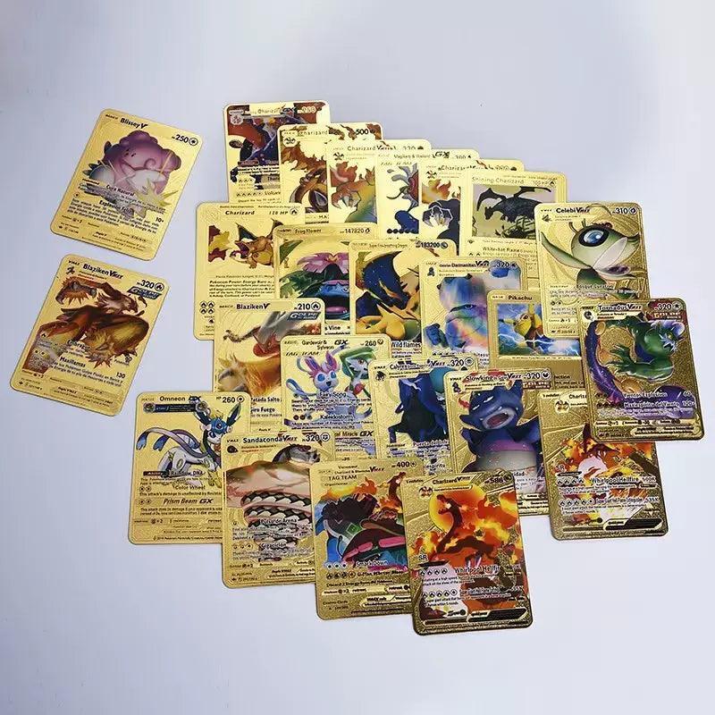 55 PCS TCG Deck Box Gold Foil Card Assorted Pokemo 55 PCS TCG Deck Box Gold Foil Card Assorted Pokemo
