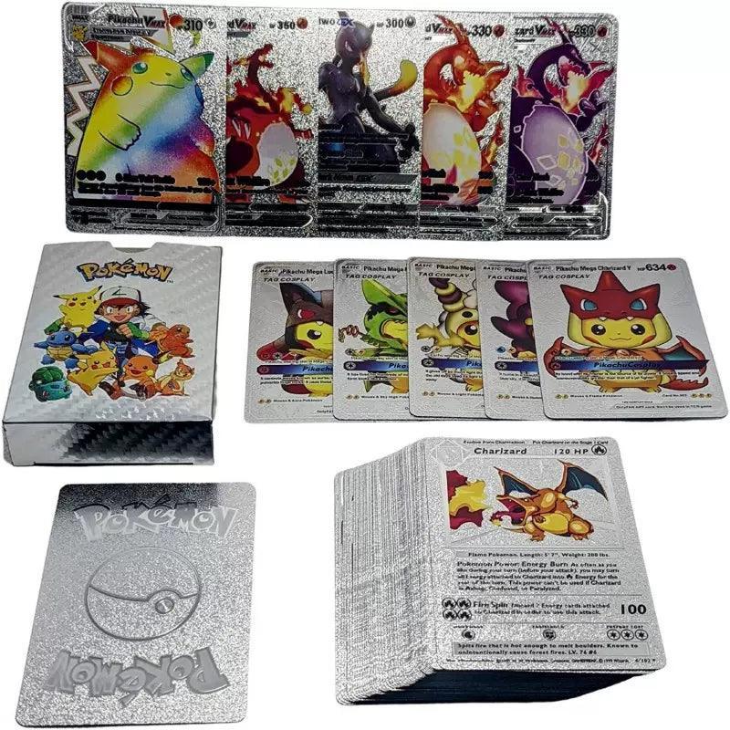 Pokmon Table Game Cards featuring Pikachu and Pokmon Collection silvery / English Pokmon Table Game Cards featuring Pikachu and Pokmon Collection silvery / English