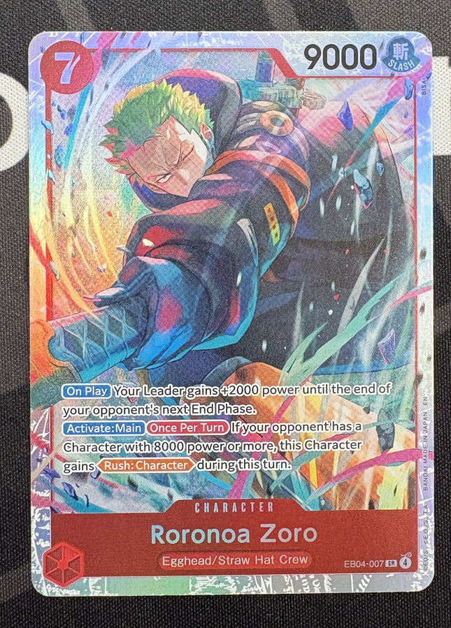 [English] One Piece Card Game Roronoa Zoro  EB04-007 SR