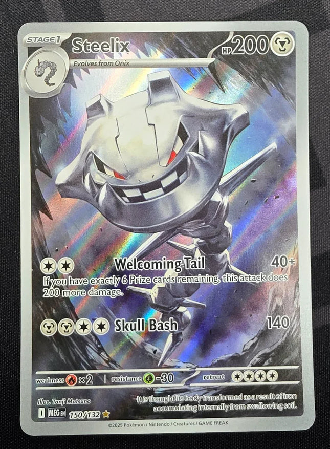 steelix pokemon card value stage 1 Pokemon Me01: Mega Evolution Illustration Rare Steelix #150