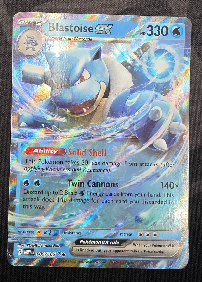 [English] MEW EN Blastoise ex 009/165 RR