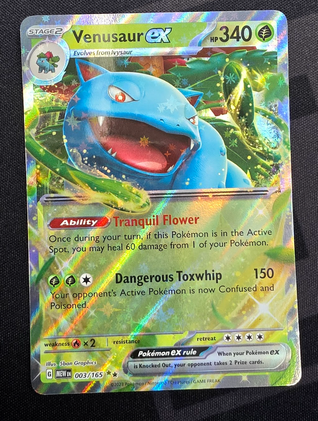 [English] MEW EN Venusaur ex 003/165 RR