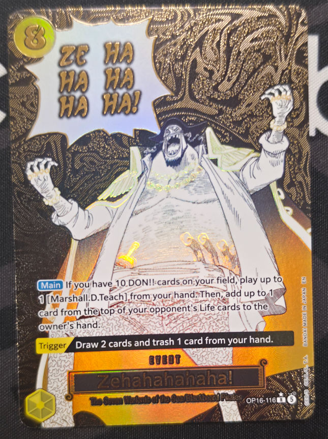 [English] One Piece Card Game Zehahahahaha! [Alternate Art] OP16-116 R