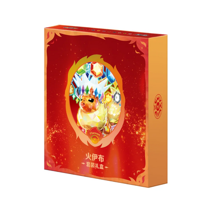 Simplified Chinese Pokemon Crystal Gathering Flareon Collection Binder Box