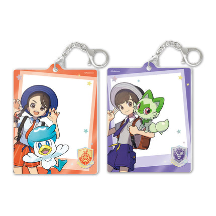 Simplified Chinese Pokemon Paldea Trainers Photo Card Keychain rare