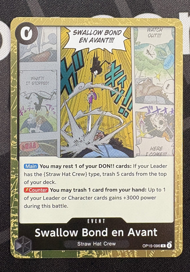 [English] One Piece Card Game  Swallow Bond en Avant OP15-096 R