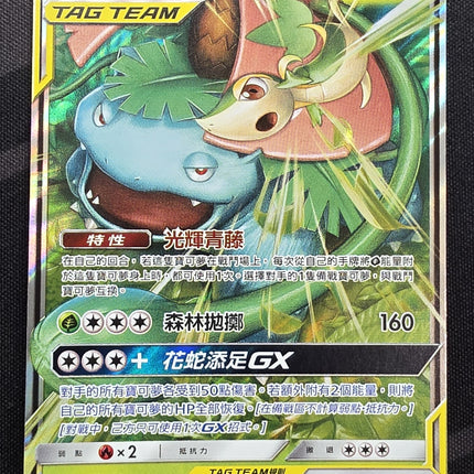 [Traditional Chinese] AS6a Venusaur & Snivy GX / 妙蛙花＆藤藤蛇 GX 001 /196 RR