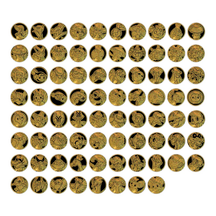 Simplified Chinese Pokemon Black Bolt CSV10.5C Badge Gold