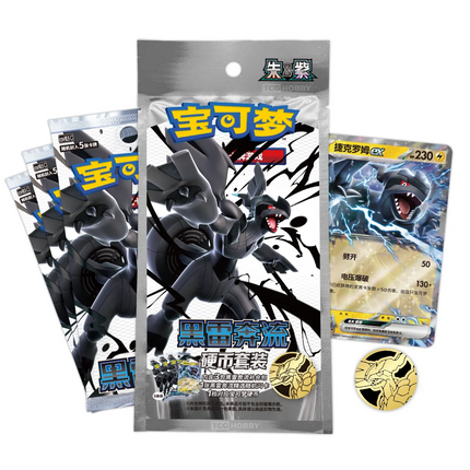 Simplified Chinese Pokemon Black Bolt CSV10.5C Badge Set Box