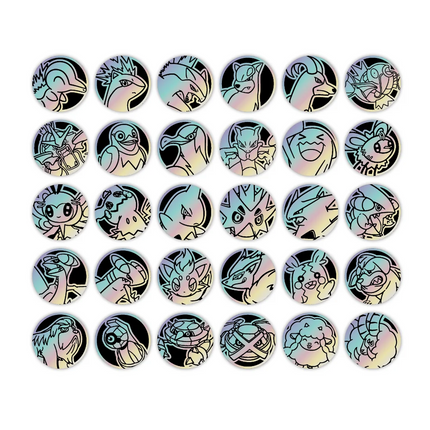 Simplified Chinese Pokemon Chasing Glory CSV10C badge set coin rare