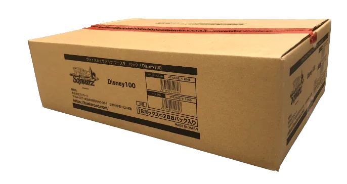 Ready Stock 1 Case (18 Booster Boxes) Weiss Schwarz TCG Disney 100 Years of Wonder TCGHOBBY Ready Stock 1 Case (18 Booster Boxes) Weiss Schwarz TCG Disney 100 Years of Wonder TCGHOBBY