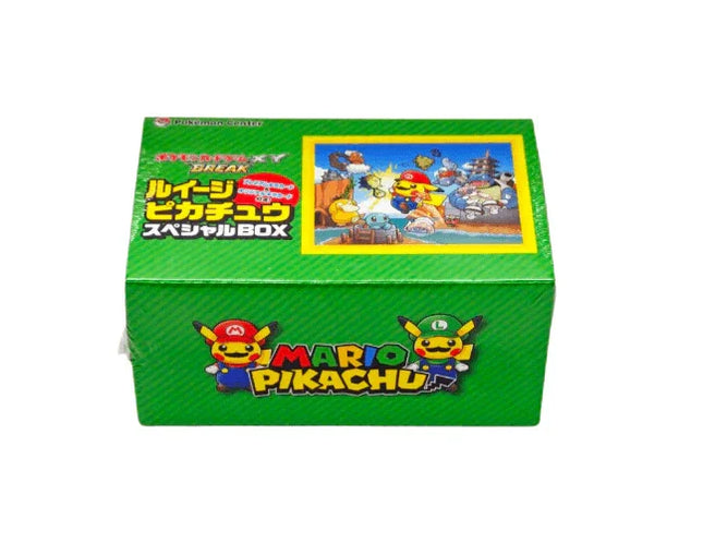 pokemon card game xy break mario pikachu special box & Luigi Pokmon Collection Box Mario & Luigi King of