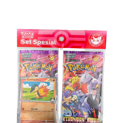 Pokemon Indonesia Glory of Team Rocket 'Kehadiran Juara' Special Set SV10s Cyndaquil Promo