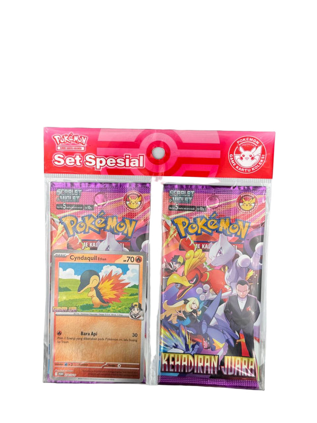 Pokemon Indonesia Glory of Team Rocket 'Kehadiran Juara' Special Set SV10s Cyndaquil Promo