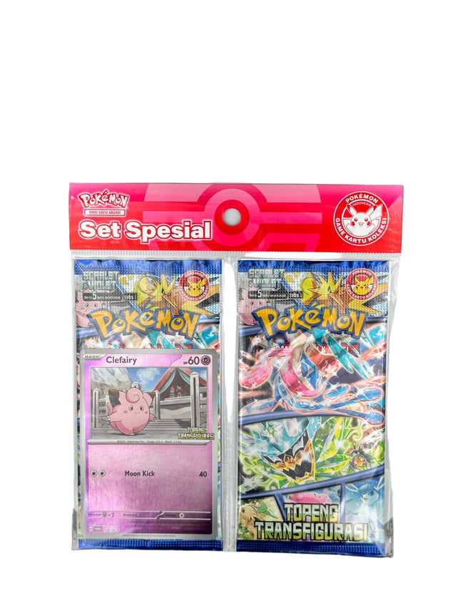 Pokemon Indonesia Mask of Change 'Topeng Transfigurasi' Special Set SV6s Clefairy Promo