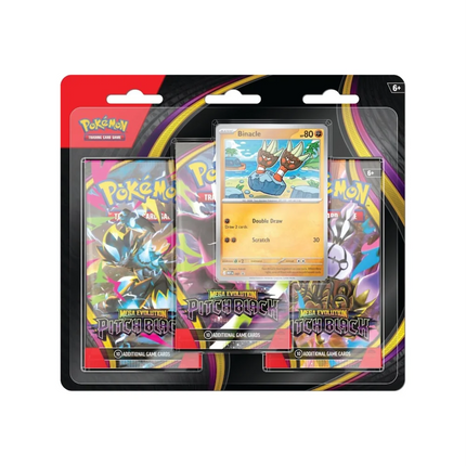 Pokemon Mega Evolution Pitch Black ME05 3-Pack Blister