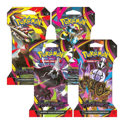 Pokemon Mega Evolution Pitch Black ME05 Sleeved Booster Packs