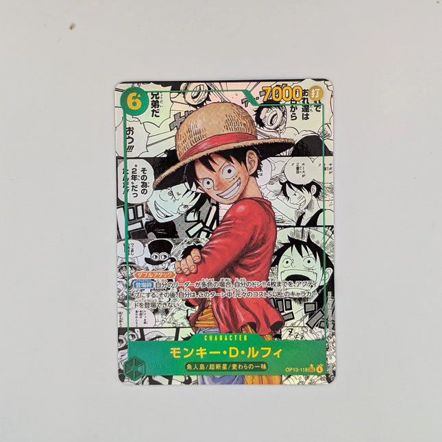 Shop 2025 One Piece Japanese Manga Alternate Art OP13-118 Monkey D. Luffy TCGHOBBY Shop 2025 One Piece Japanese Manga Alternate Art OP13-118 Monkey D. Luffy TCGHOBBY