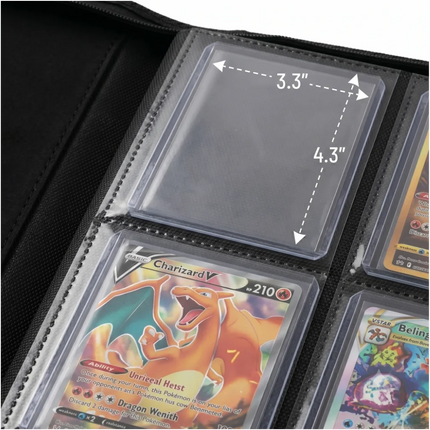 TCGHOBBY THE CODEX Toploader Binder 9 Pocket Inside Close up
