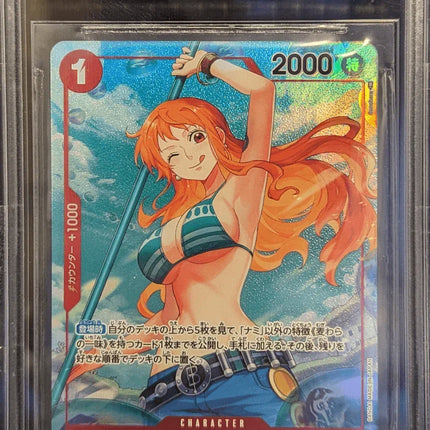 One Piece Card Japanese Romance Dawn Nami #OP01016 | BGS 10 TCGHOBBY One Piece Card Japanese Romance Dawn Nami #OP01016 | BGS 10 TCGHOBBY